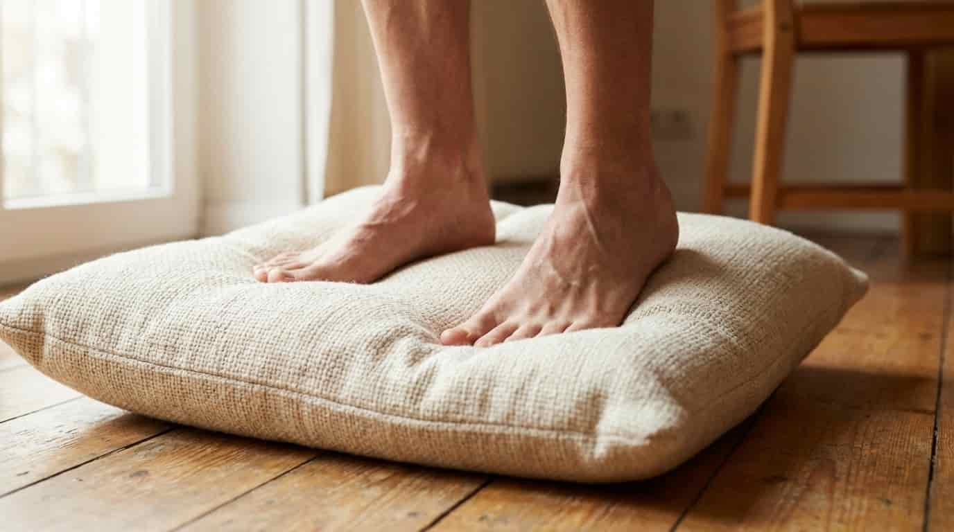 3 minuty na polštáři denně stačí k tomu, abyste přestali zakopávat. Jednoduchá metoda, která vrací jistotu do každého kroku