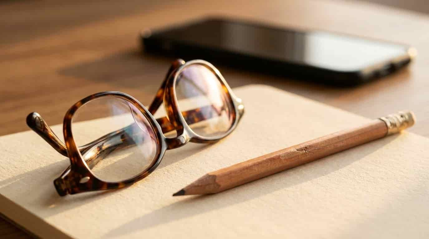 Dnes večer si vezměte brýle a tužku. Trik relaxace, který změní váš pohled na všechno