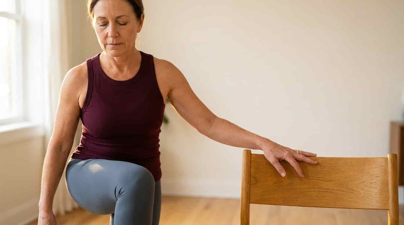 Tento cvik dělaly už naše babičky. Dnes by z balancování v naprosté tmě moderní fitness trenéři omdleli