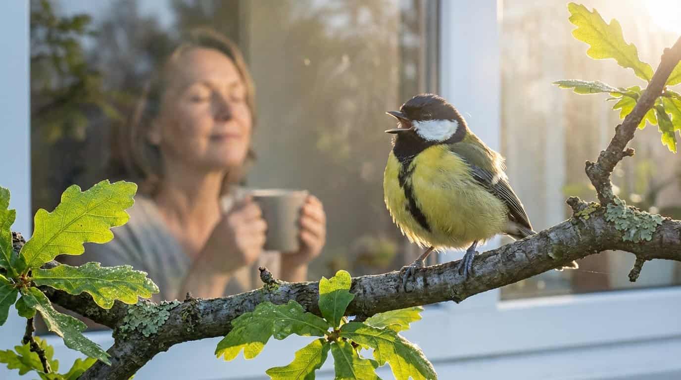 Všimli jste si někdy toho bezplatného ranního koncertu za oknem? Odborníci zjistili, jak tento zvuk bleskově snižuje krevní tlak a odplavuje stres
